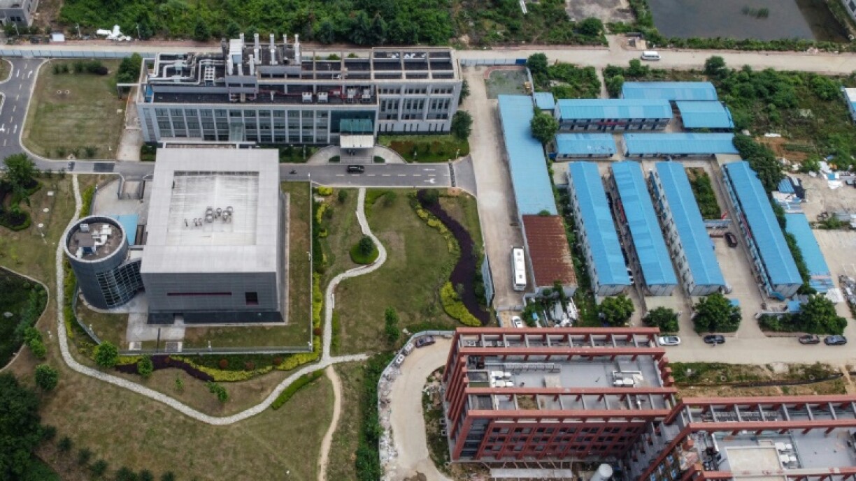 Vue aérienne du laboratoire P4 de l'Institut de virologie de Wuhan en mai 2020, en Chine