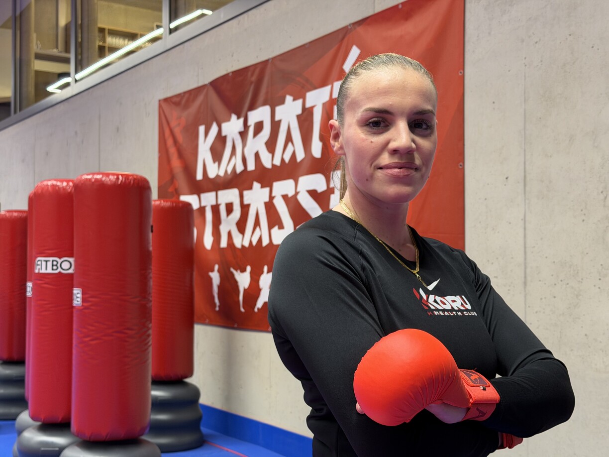 D'Pola Giorgetti ass am Karaté Stroossem aktiv.