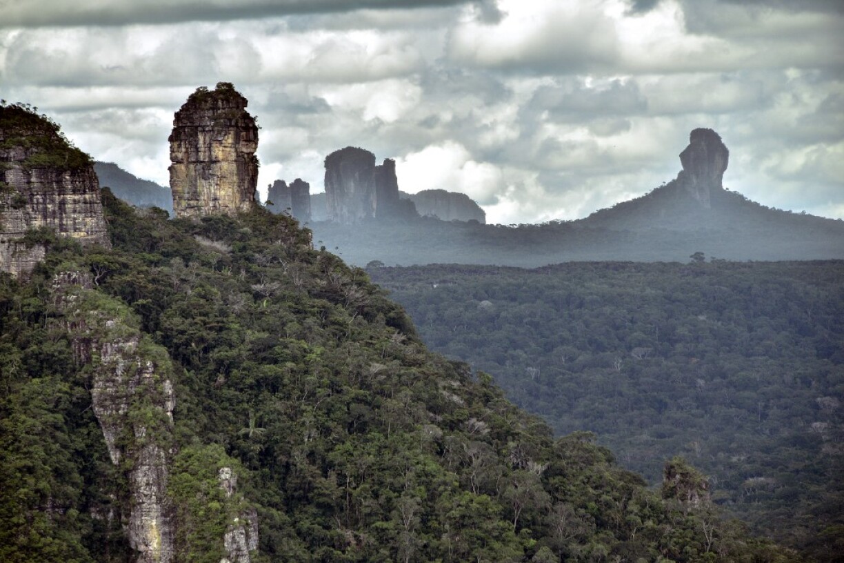 Une vue aérienne de Serrania de Chiribiquete, en Amazonie colombienne.