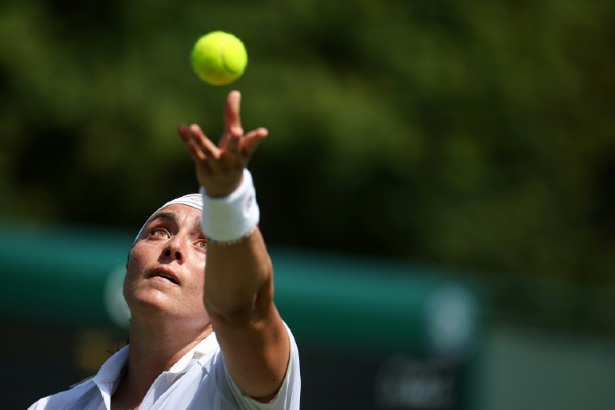 Tunisia's Ons Jabeur, a two-time Wimbledon finalist, was forced to retire from her first-round match against Viktoriya Tomova