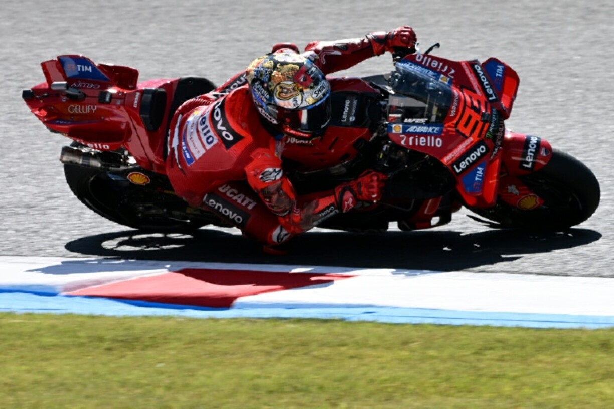 Marc Marquez in action at Motegi this weekend