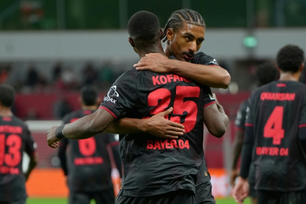 Bayer Leverkusen's French defender Loic Bade has quickly made an impression, already calling the shots in central defence