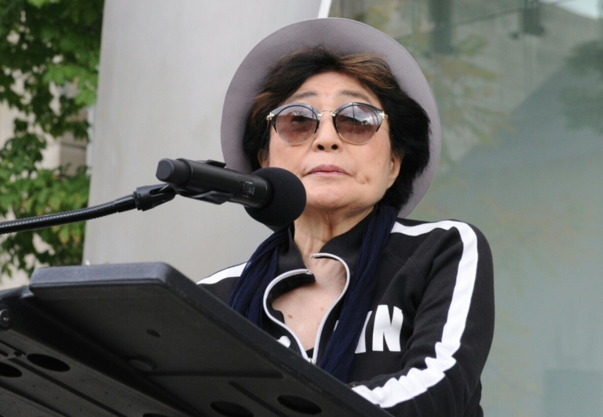 Yoko Ono, veuve du chanteur des Beatles John Lennon, le 18 octobre 2016 à Chicago (Etats-Unis)