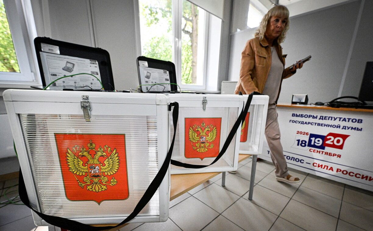 A Russland gëtt en neit Parlament gewielt. Zougelooss si just Kreml-frëndlech Parteien.