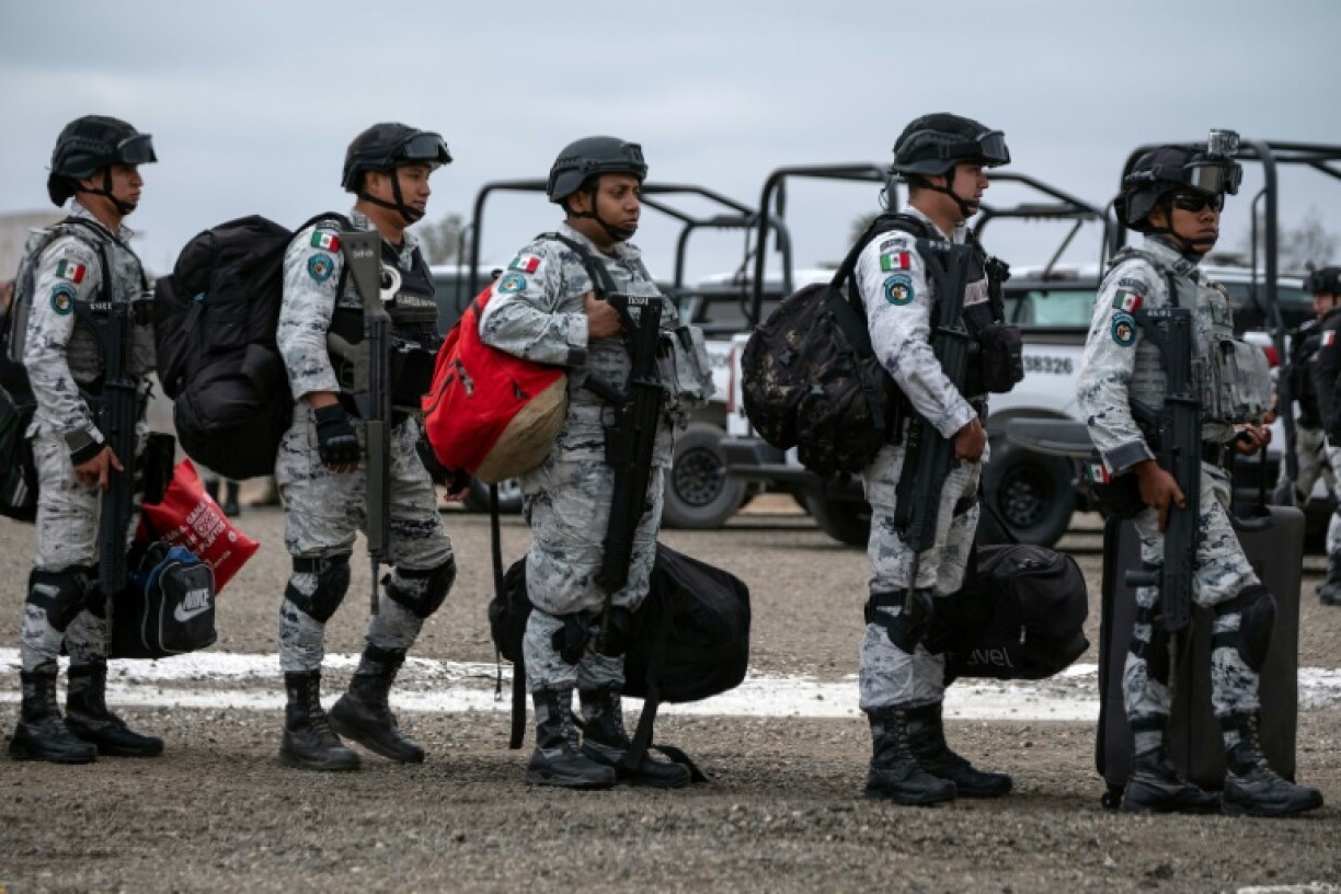 Members of the National Guard were seen arriving by plane in Tijuana and other cities along the frontier