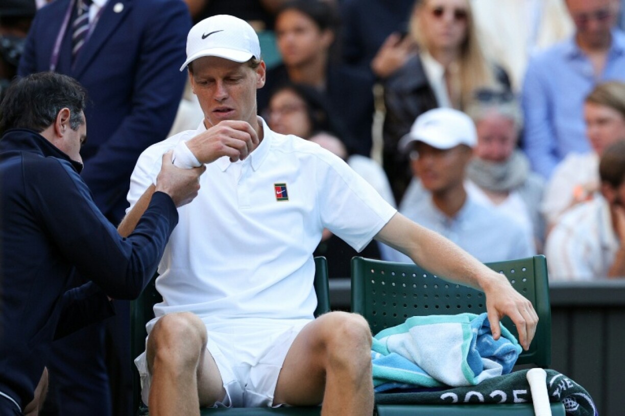 Jannik Sinner's participation at Wimbledon has been thrown into doubt by an elbow injury