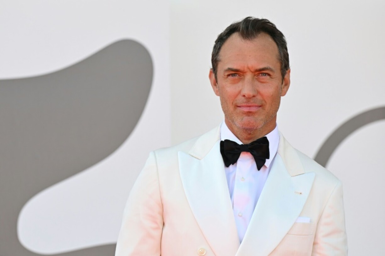 Portraying Putin was a challenge because of his famously deadpan expression, said Law