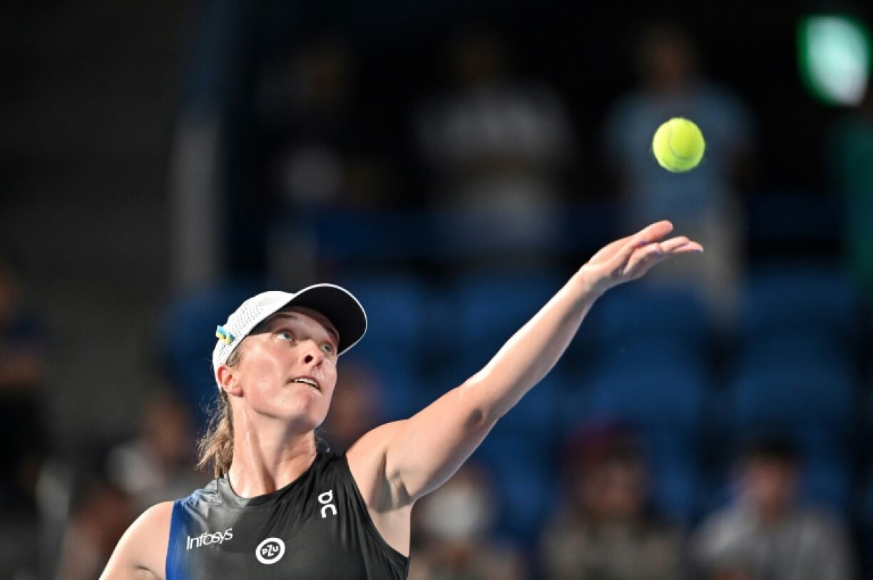 La Polonaise Iga Swiatek a battu la Japonaise Mai Hontama au deuxième tour du tournoi WTA 500 de Tokyo le 27 septembre 2023