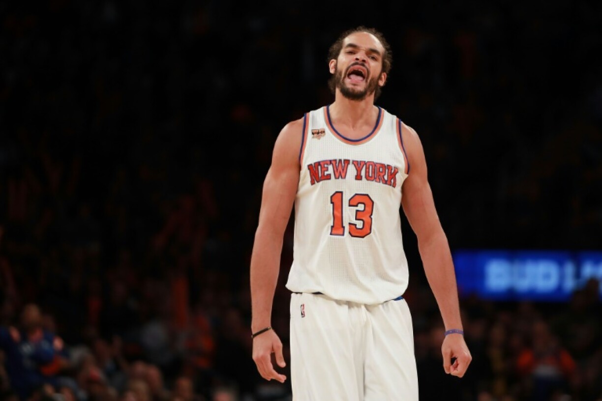 Joakim Noah avec les New York Knicks en NBA contre les Memphis Grizzlies au Madison Square Garden de New York le 29 octobre 2016