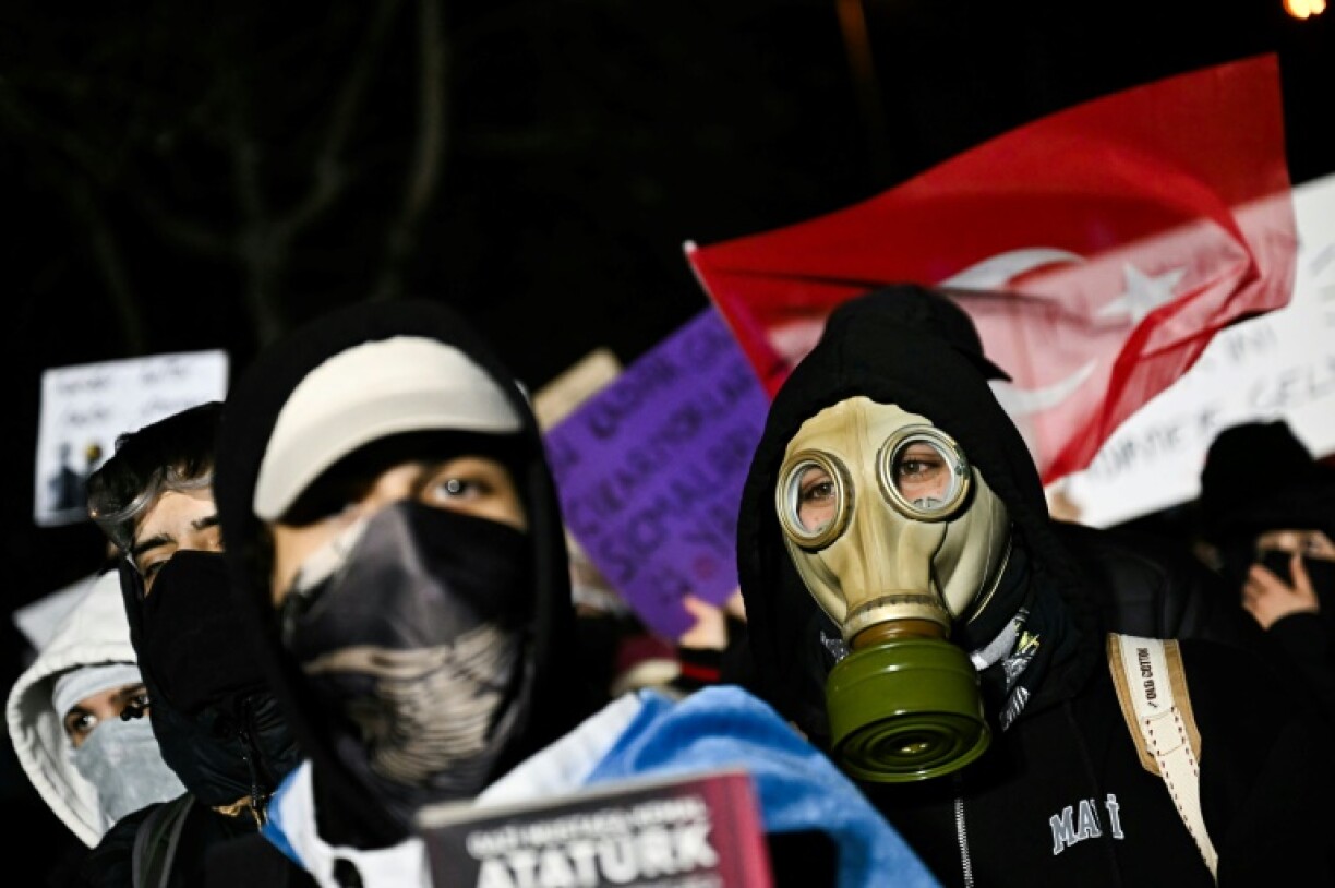 Many protesters are covering their faces to avoid being identified by facial recognition technologies