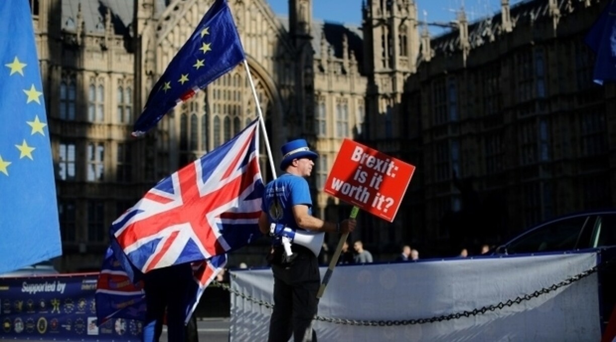 Anti-Brexit campaigner Steve Bray is a reliable presence at Westminster.