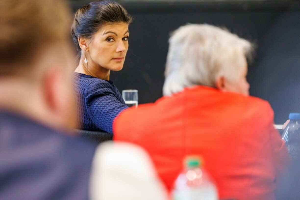 Wagenknecht has accused ex-chancellor Angela Merkel of turning Germany into 'a magnet for refugees'
