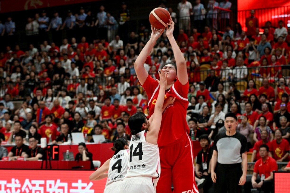 China's Zhang Ziyu was a towering presence against Japan