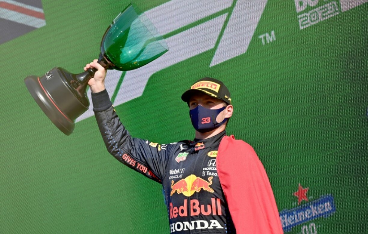 Le pilote Red Bull Max Verstappen vainqueur du GP des Pays-Bas sur le circuit de Zandvoort, le 5 septembre 2021