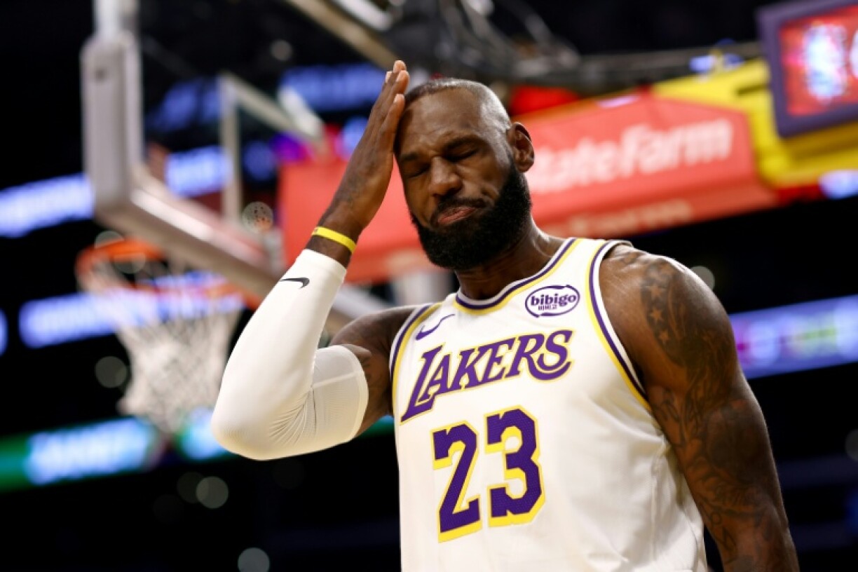 Lebron James lors du match NBA entre les Los Angeles Lakers et les Houston Rockets, le 25 décembre 2025 à Los Angeles