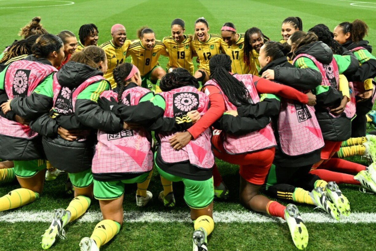 L'équipe de football féminine de Colombie se rassemble avant un match contre la Jamaïque lors du Mondial 2023, le 8 août 2023 à Melbourne