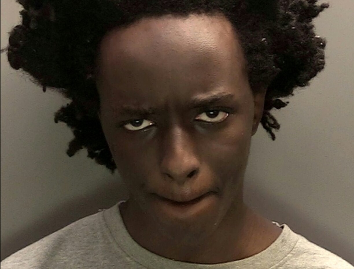 A handout image released by Merseyside police on January 20, 2025, shows the custody photograph of Axel Rudakubana