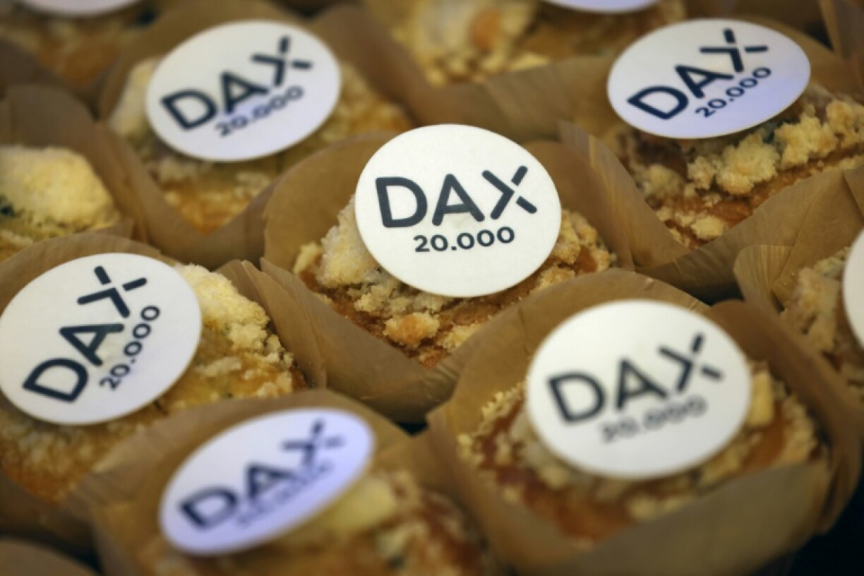 Cupcakes were decorated with the DAX logo to mark the milestone