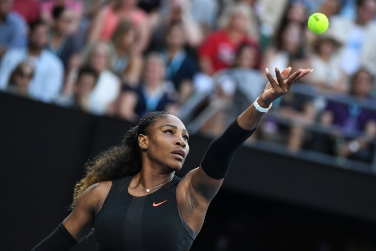 Serena Williams, le 28 janvier 2017, à Melbourne (Australie), lors de la finale de l'Open d'Australie.
