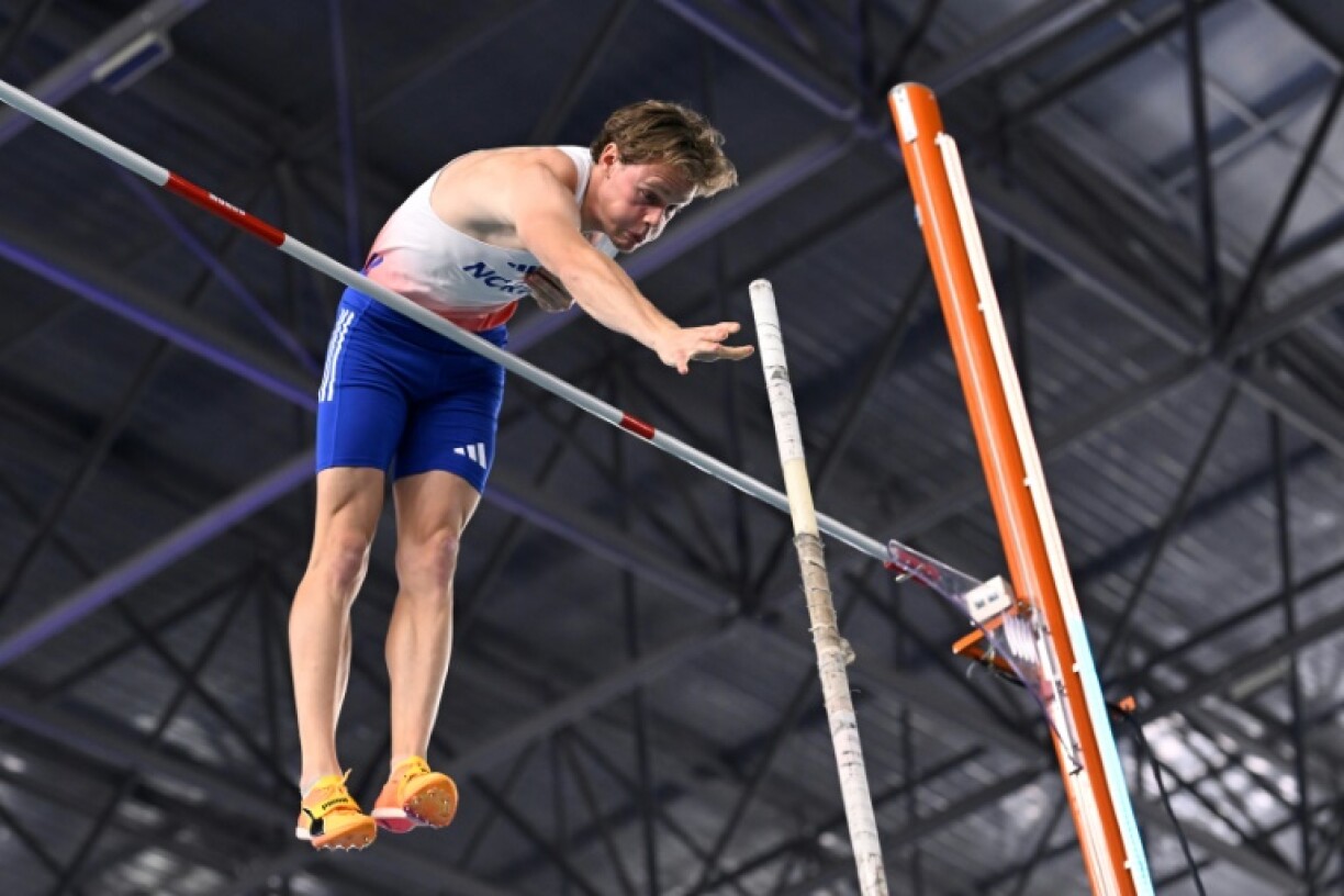 Norway’s Sander Skotheim went over 5m in the pole vault to claim gold in the men's heptathlon at the world indoor championships
