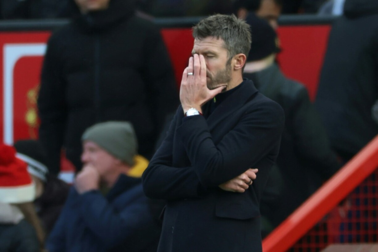 Michael Carrick's Manchester United were beaten 3-0 by Bournemouth