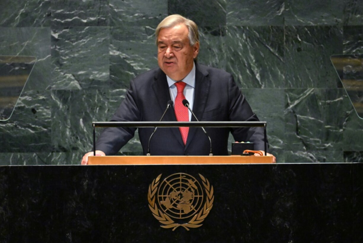Den António Guterres, Generalsekretär vun de Vereenten Natiounen