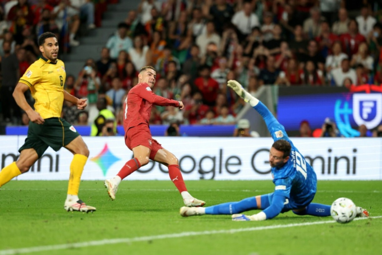 The one that got way: Cristiano Ronaldo beats Wales goalkeeper Danny Ward only to be ruled offside