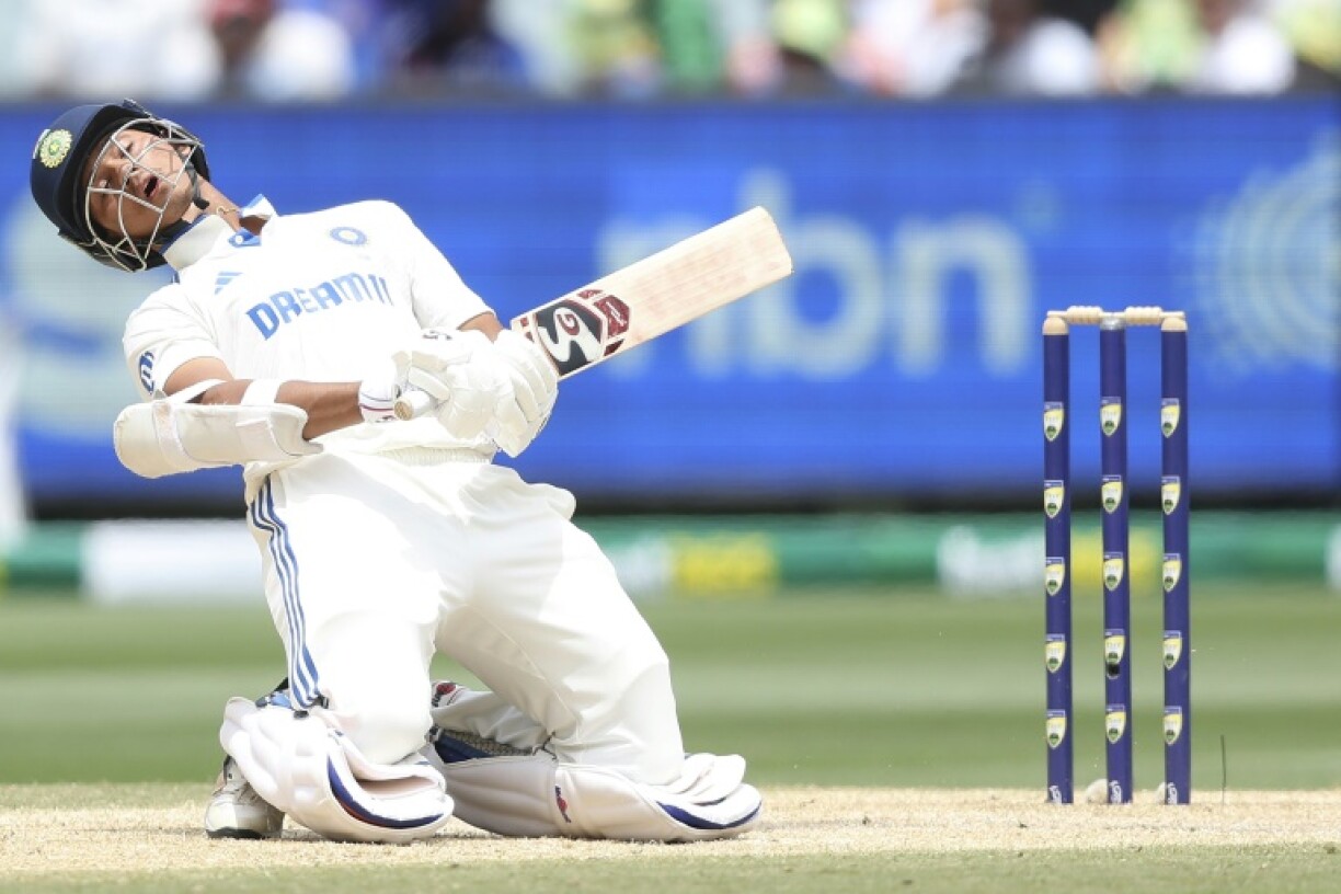India's Yashasvi Jaiswal ducks under a bouncer on day five of the fourth Test against Australia at the Melbourne Cricket Ground