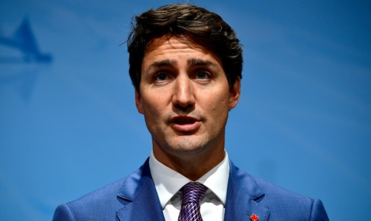 Le Premier ministre canadien Justin Trudeau le 8 juillet 2017 à Hambourg en Allemagne