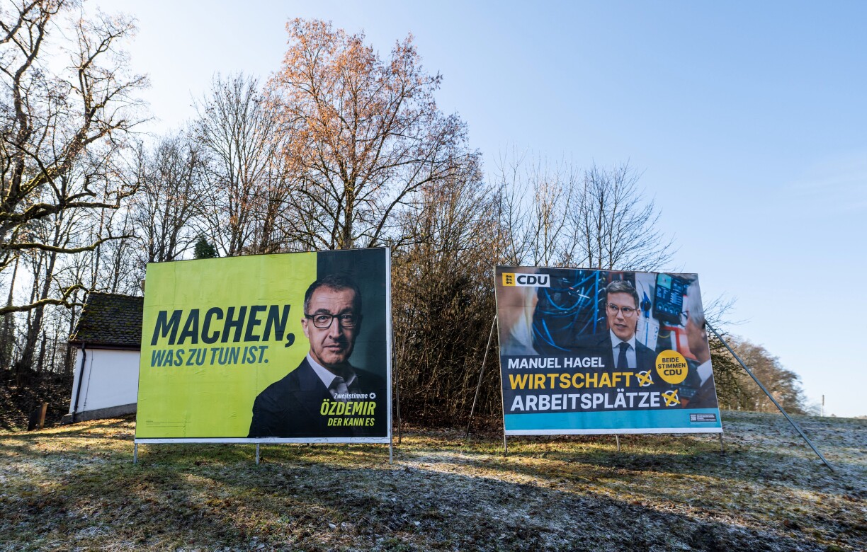 An de Walen a Baden-Württemberg deit villes drop hin, datt et eng Course tëscht dem Cem Özdemir an dem Manuel Hagel gëtt.