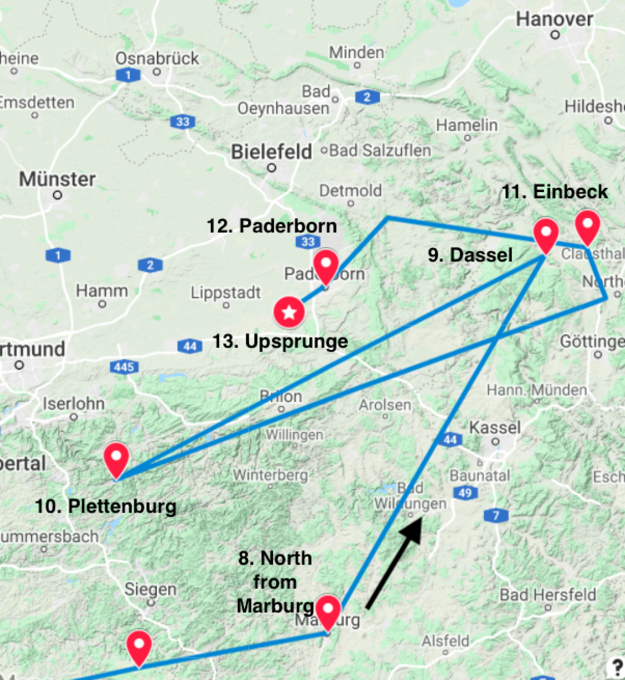 Captain Alexander's journey through western Germany, part 2.