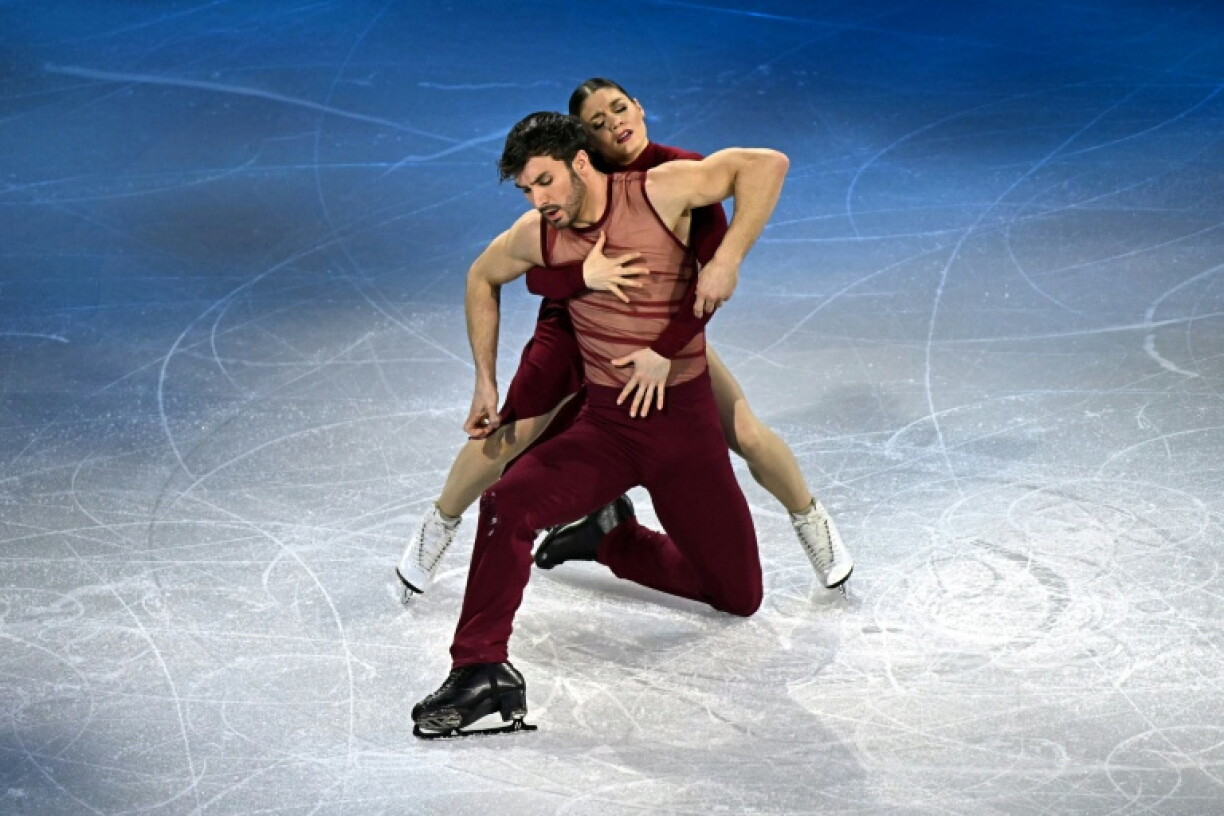 Les patineurs Guillaume Cizeron et Laurence Fournier Beaudry au gala des JO de Milan Cortina, le 21 février 2026