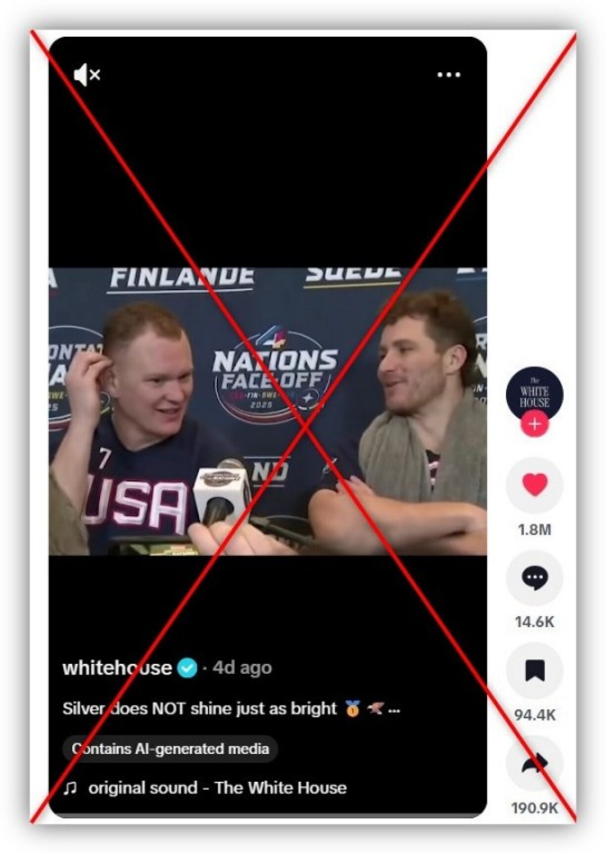 Screenshot from TikTok taken February 27, 2026