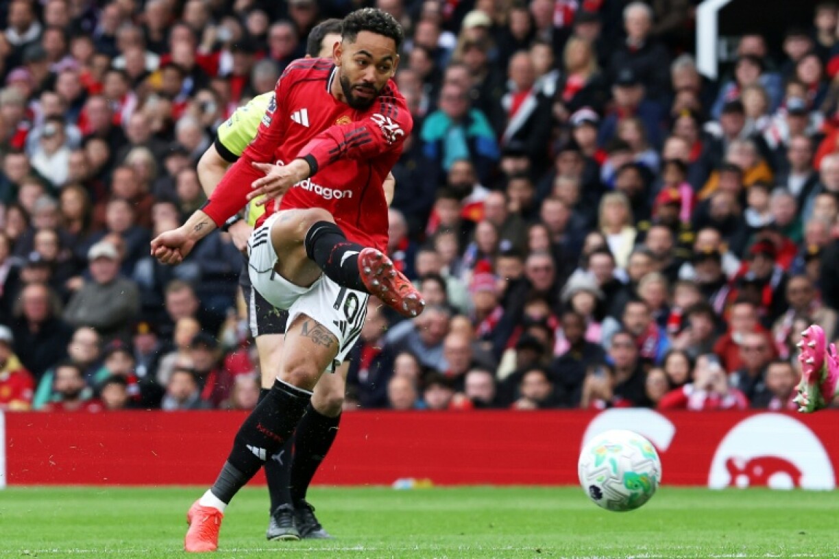Matheus Cunha marque le premier but de Manchester United contre Liverpool, le 3 mai 2026 à Manchester