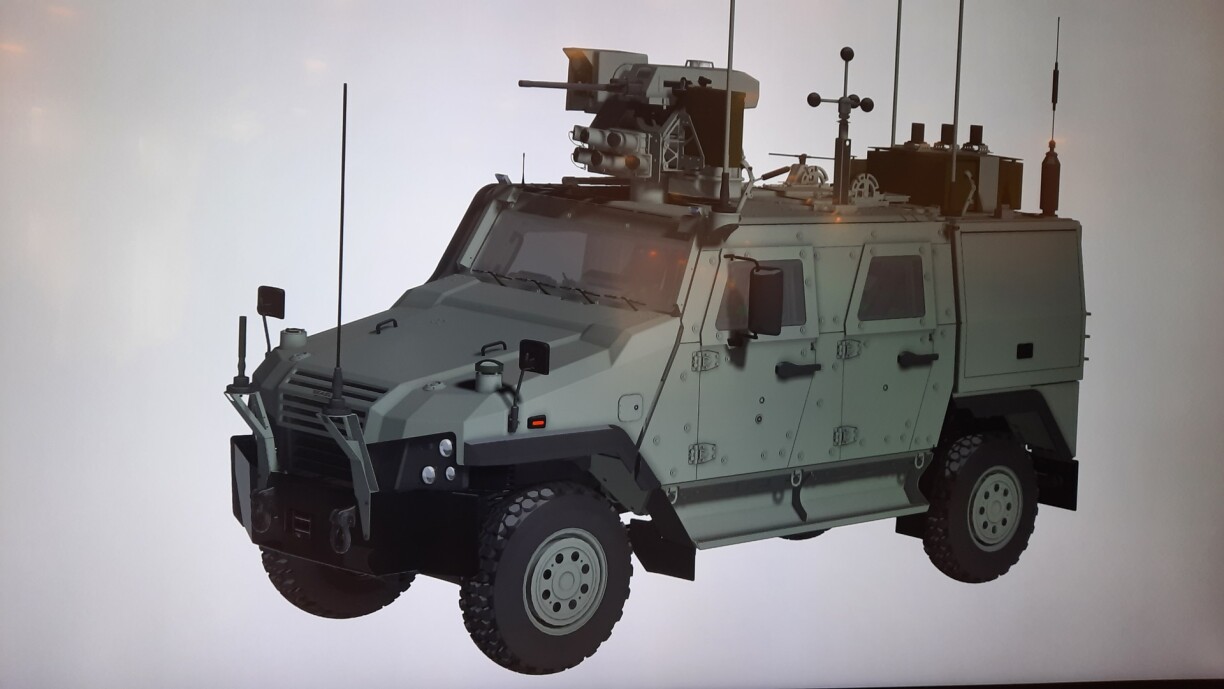 Le CLRV pèse 9 tonnes, dispose d'un moteur de 285 chevaux, peut transporter 2,5 tonnes, et équipé d'une station de tir de 12,7 mm et peut lancer des pots fumigènes pour brouiller les pistes afin de s'extirper d'une zone de combat.