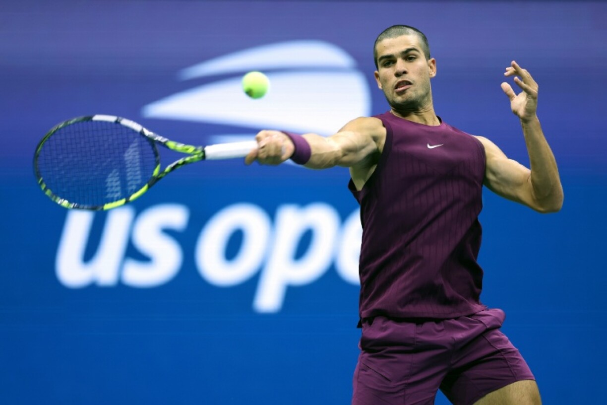 Carlos Alcaraz dropped just four games in a rout of Mattia Bellucci at the US Open