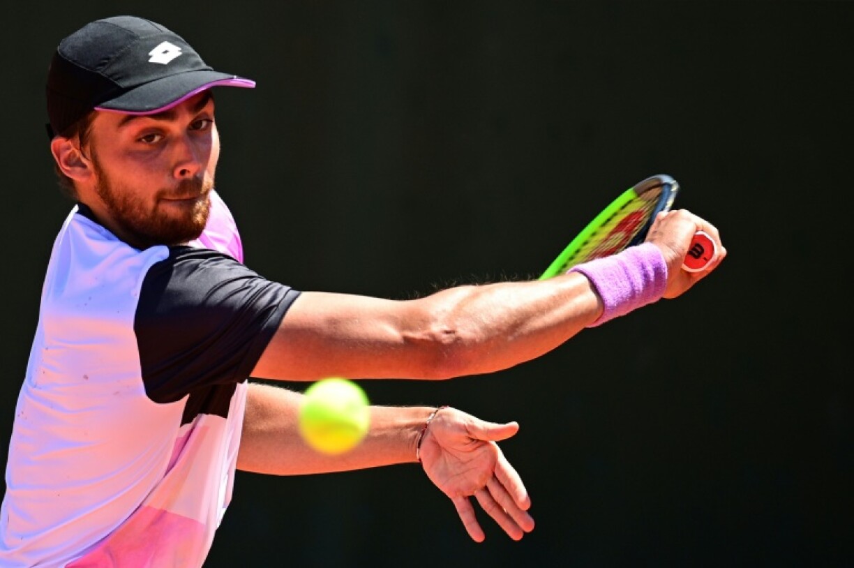 Benjamin Bonzi face à l'Argentin Facundo Bagnis au 1er tour du tournoi de Roland-Garros, le 1er juin 2021