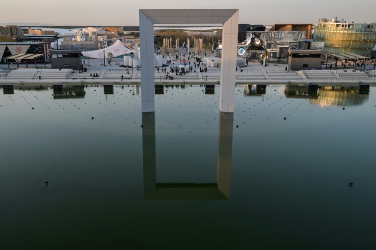 A photo taken on April shows a general view of the waterfront area of the World Expo, that has suspended shows because of high levels of bacteria