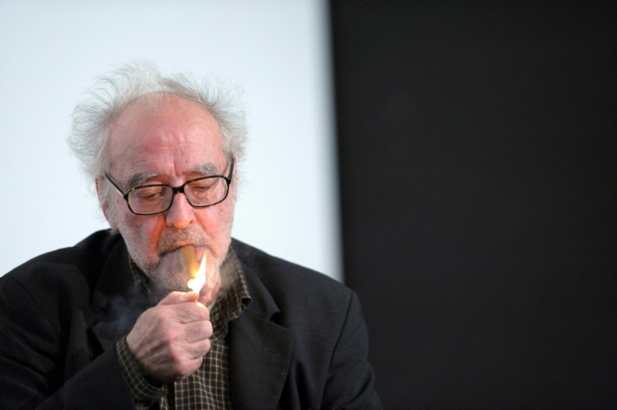 Jean-Luc Godard au Cinéma des cinéastes lors de la présentation de