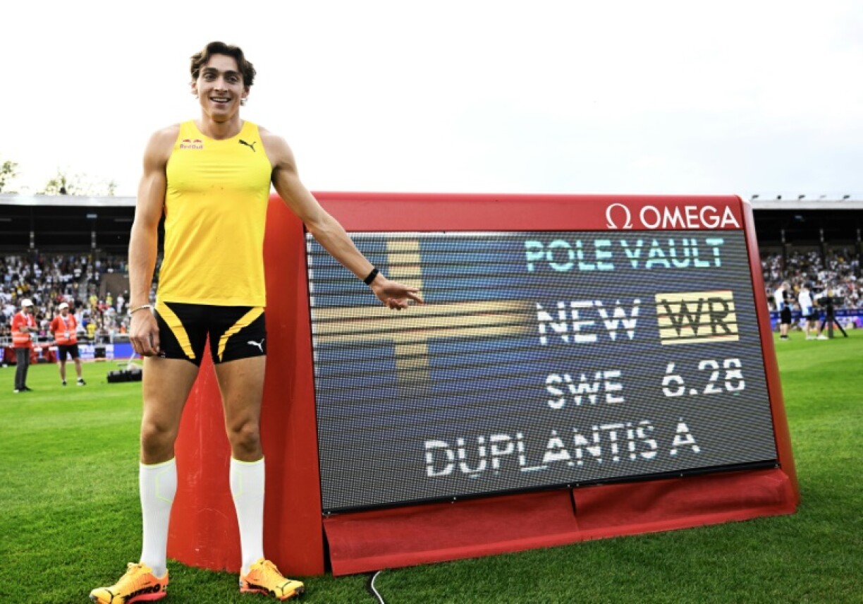Armand Duplantis set a new world pole vault record of 6.28m at the Stockholm Diamond League on June 15