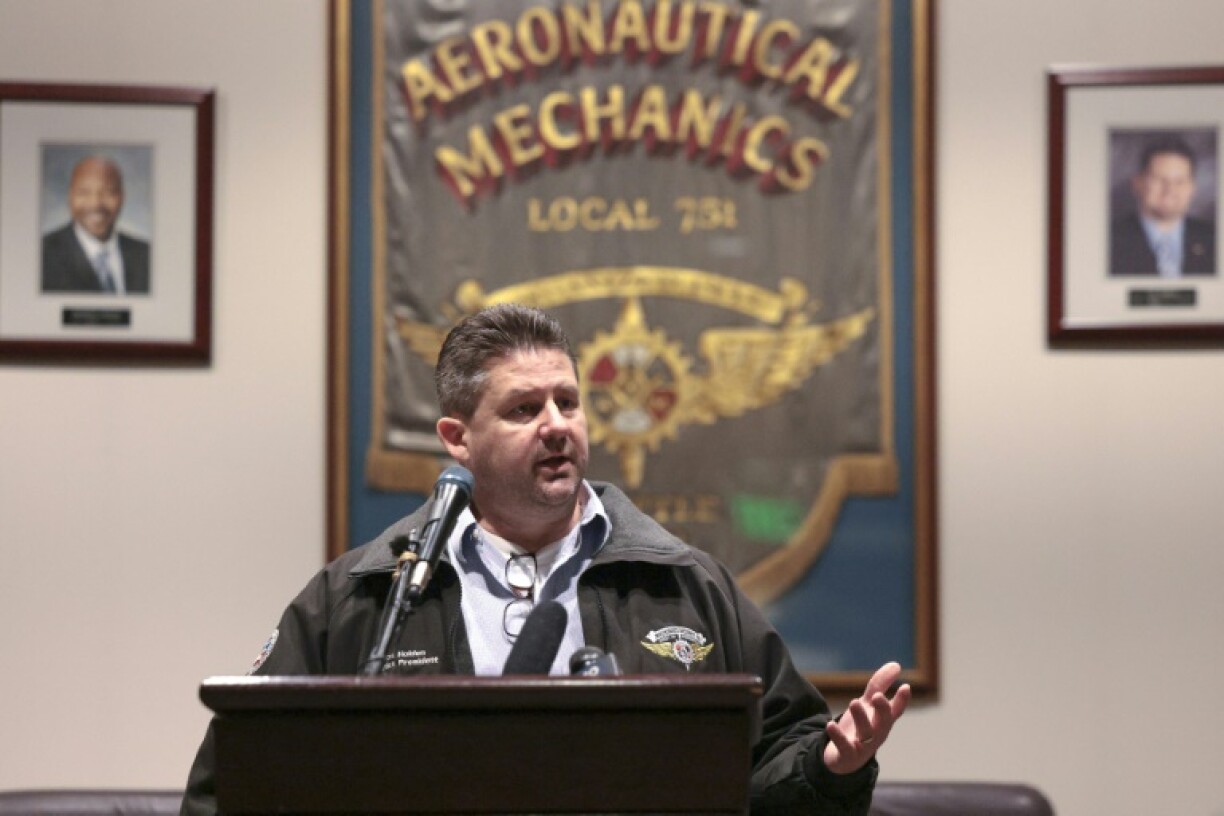 Jon Holden, président du syndicat IAM-District 751, à Seattle, le 12 septembre 2024