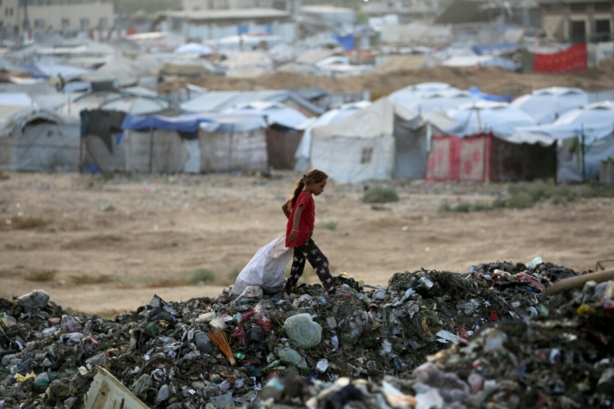 Un camp de réfugiés à Gaza le 21 septembre 2025