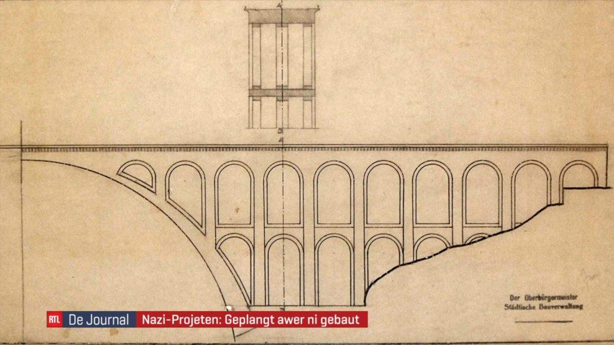 The planned bridge to connect Luxembourg with the German motorways.