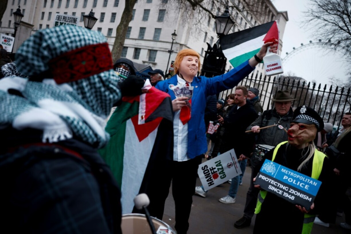 Thousands marched in London against Trump's proposal to turn Gaza into the 'Riviera of the Middle East'