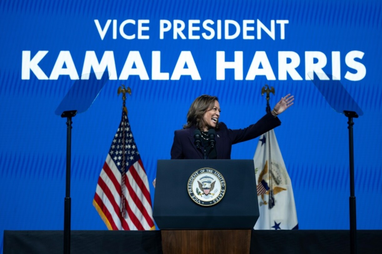 Kamala Harris le 25 juillet 2024 lors d'un discours à Houston, au Texas