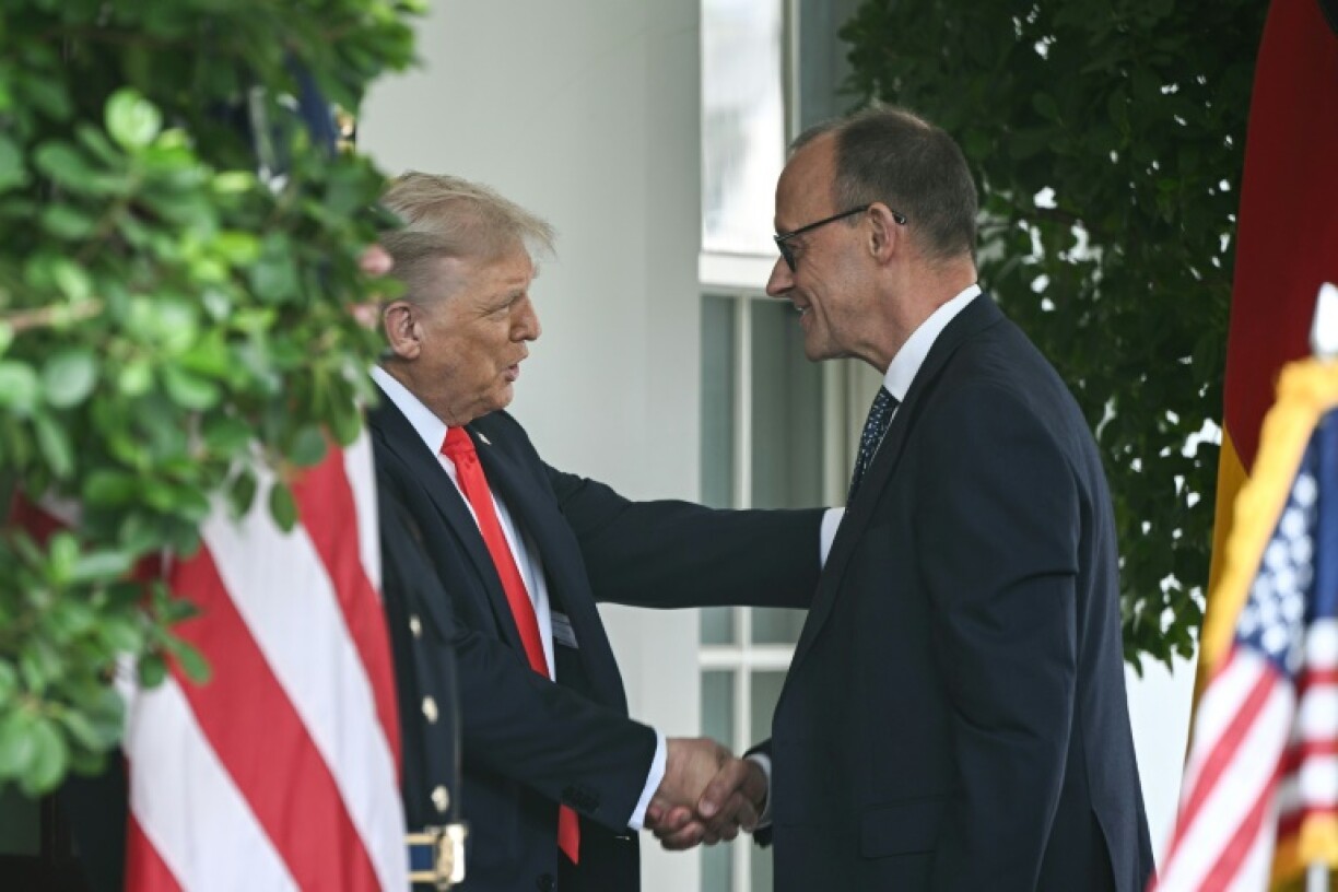 President Donald Trump hosts German Chancellor Friedrich Merz