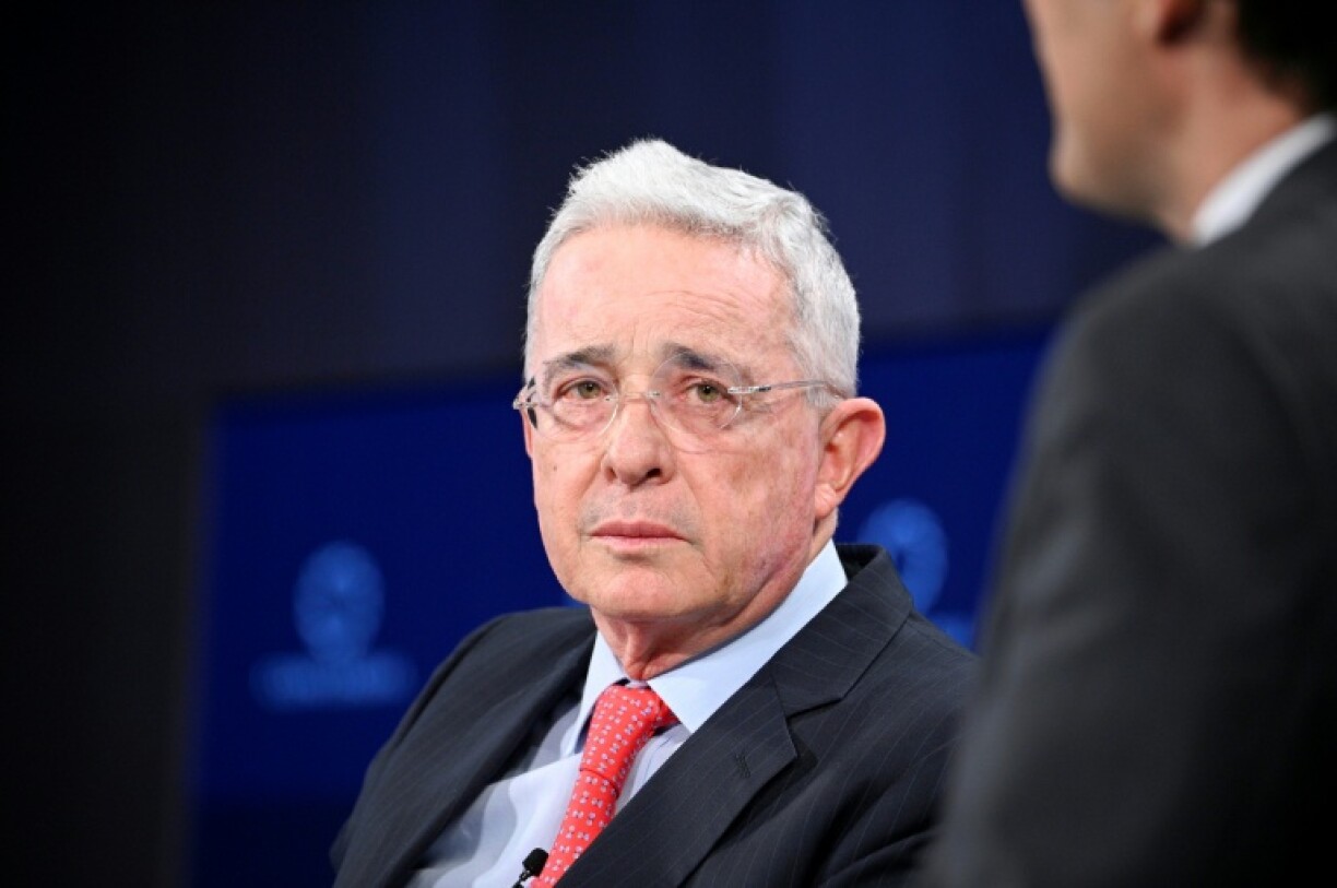 Former Colombian president Alvaro Uribe, pictured while attending an event in New York in 2022, was convicted in August 2025 on bribery and fraud charges