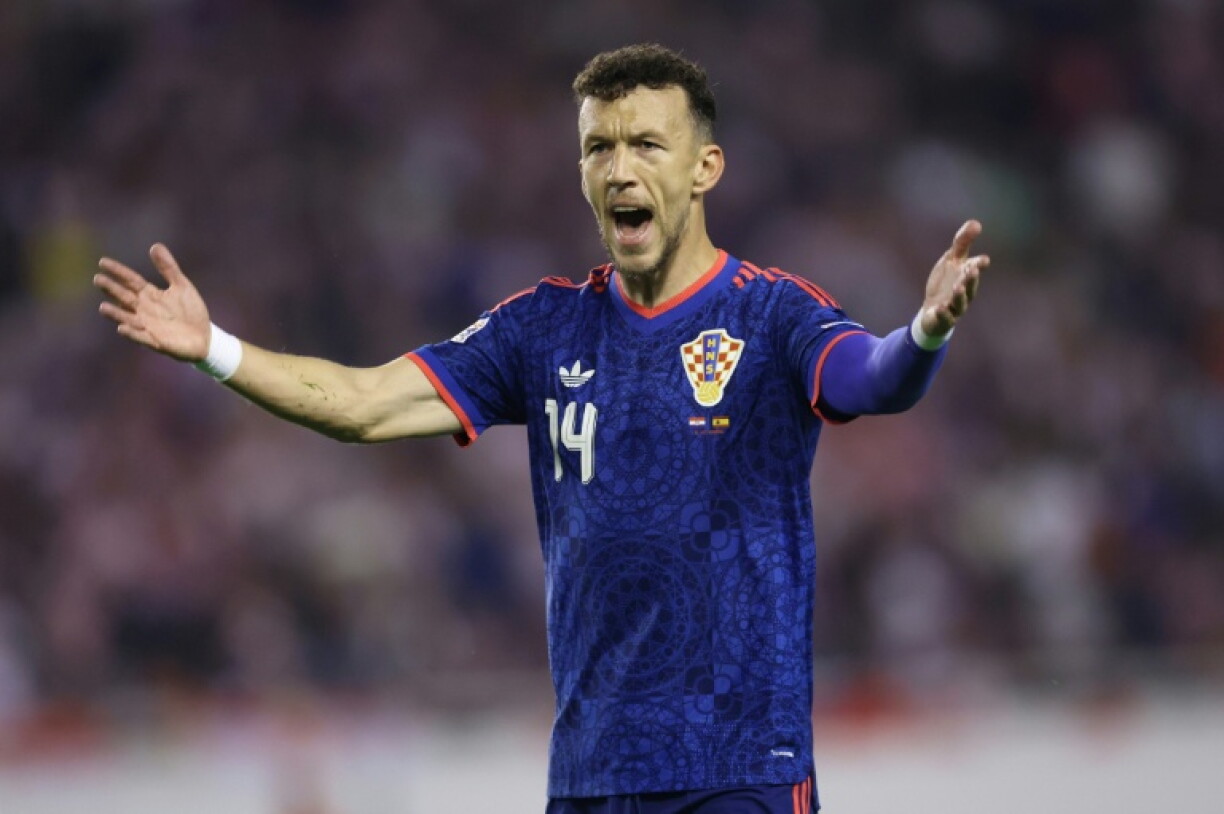 Ivan Perisic, buteur avant d'être exclu, avec la Croatie contre l'Espagne en Ligue des nations le 6 octobre 2026 à Split