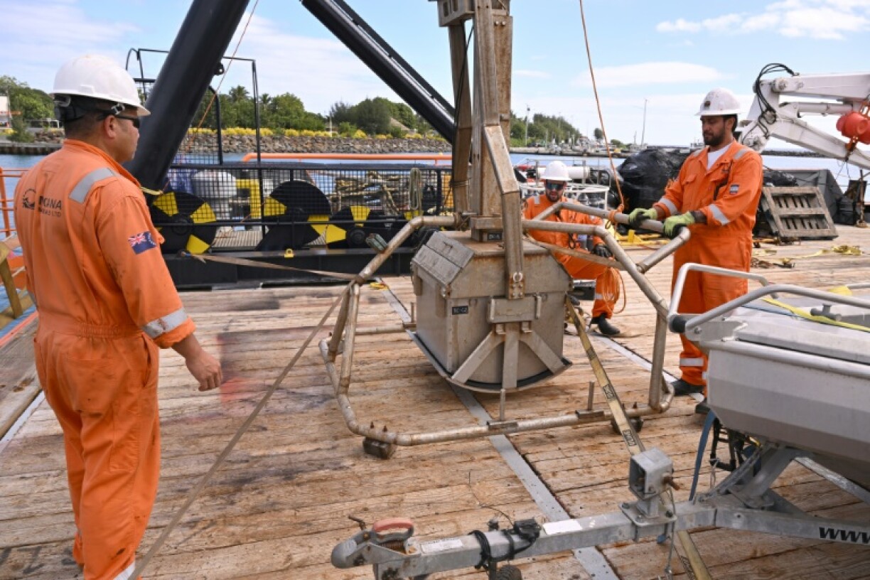 The 1,000-tonne ship MV Anuanua Moana is exploring the far-flung South Pacific for riches buried beneath the waves, spearheading efforts to dredge the tropical waters for industrial deep-sea mining