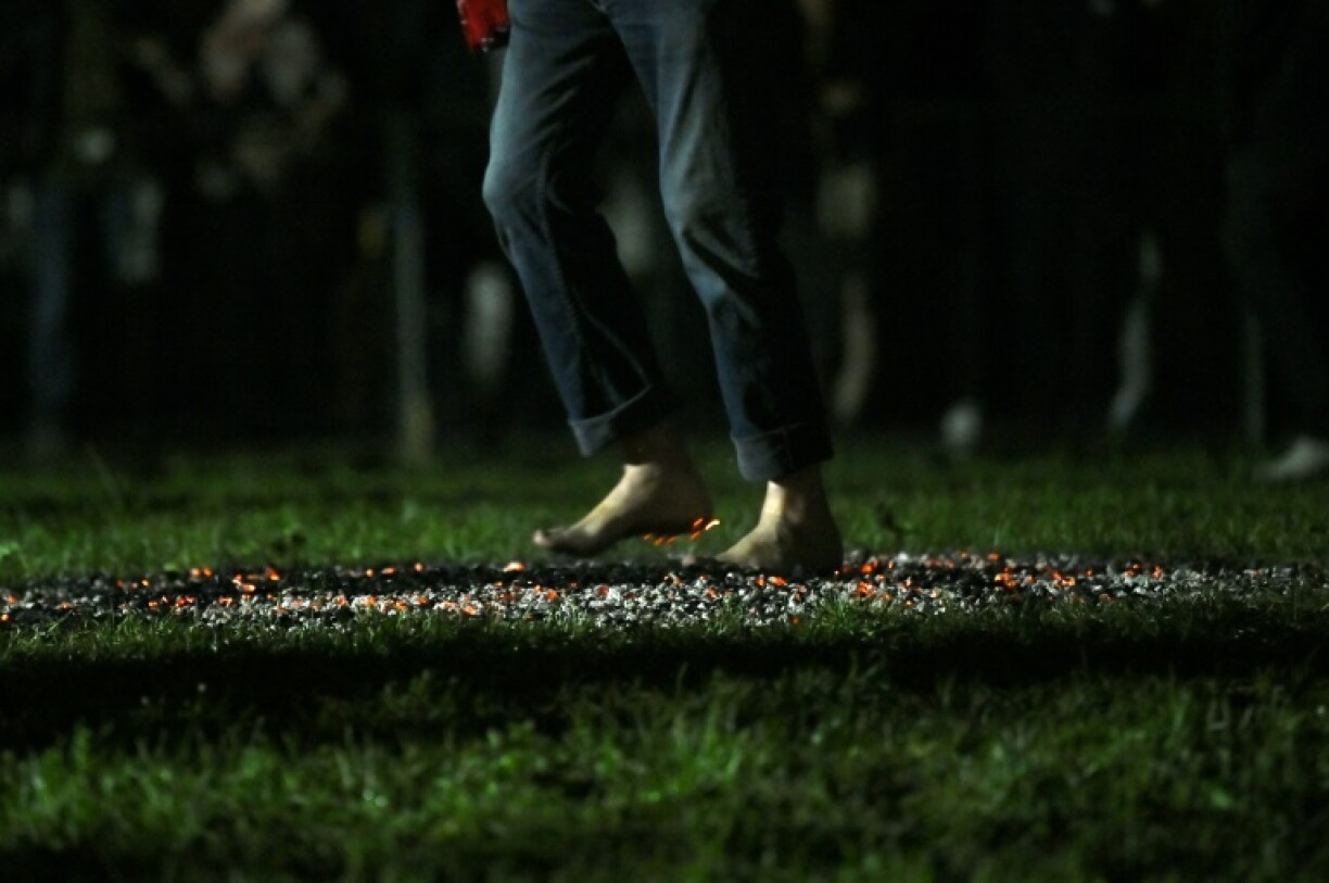 The fire walkers of northern Greece practise the ritual on the day of the Orthodox feast of Saint Constantine and Saint Helena